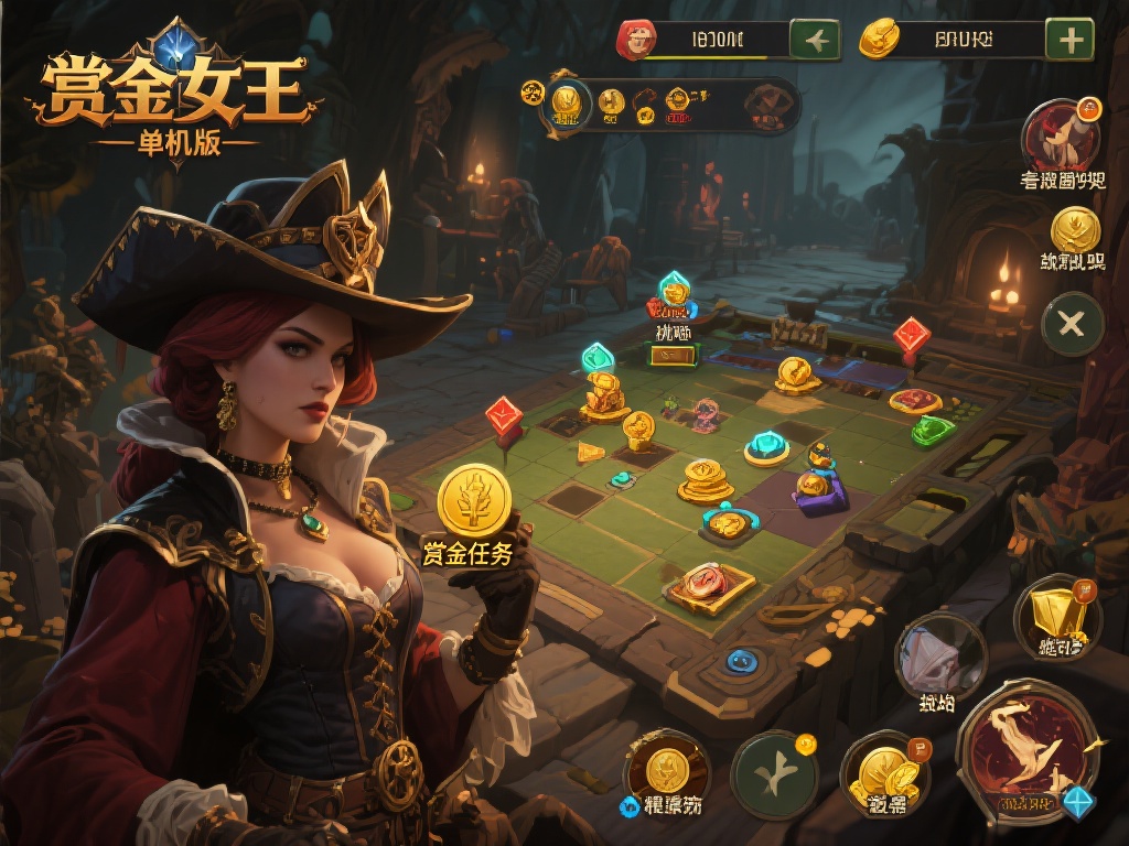 丰富的剧情架构与独特游戏机制
赏金女王单机版的魅