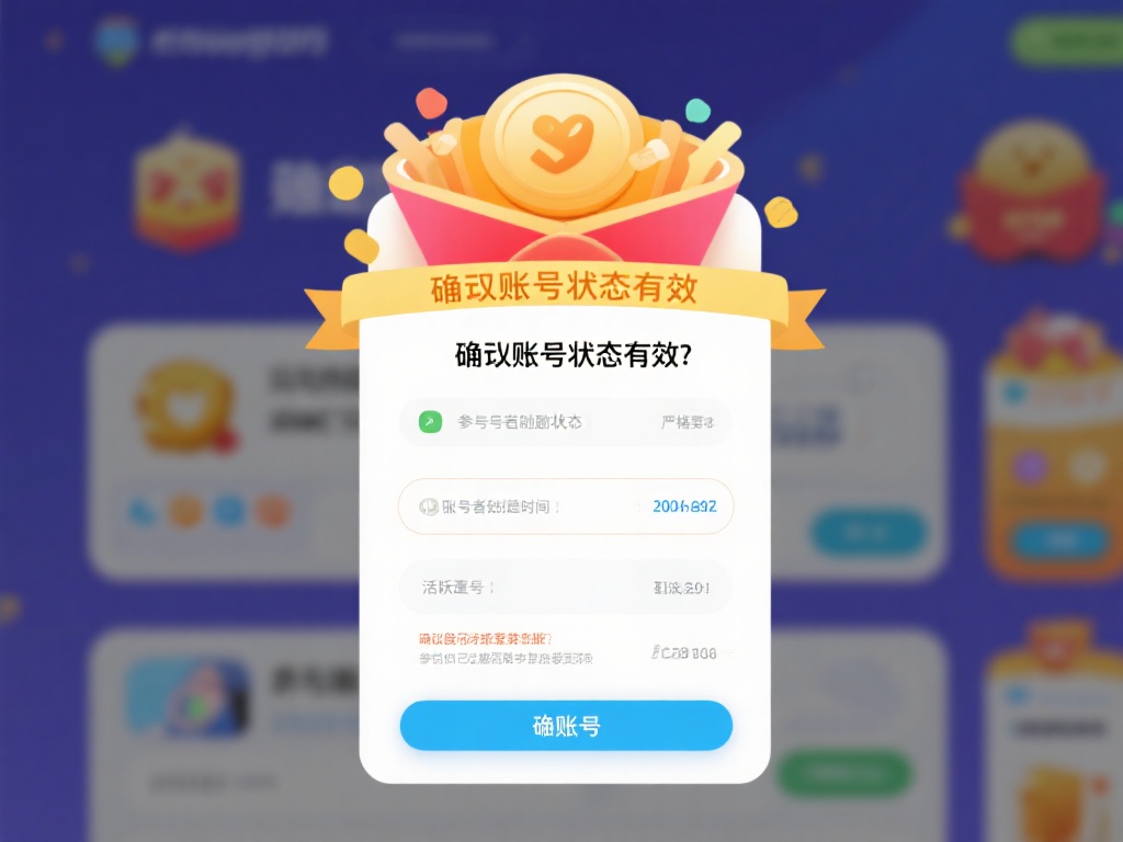 确保账号状态有效：许多奖励活动对于参与者的账号状态